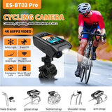 3 in 1 Sport DV Dash Cam with Light - 4K for Bike Helmet, Motorcycle, Bicycle. HD Screen Action Recorder Camera