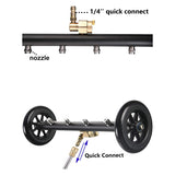 Under Carriage Surface Multifunctional Nozzle Cleaner With 2 Pcs Extension Wand