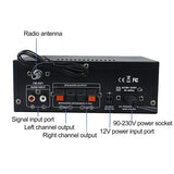 AK45 800W Home Digital Amplifiers Audio Bass Video Power Bluetooth Amplifier Hifi FM Music Subwoofer Speakers USB SD Mic Input