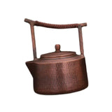 1.2 Liter Solid Copper Tea Pot Kettle - 5.5x7.4inch Traditional For Gas & Electric