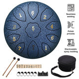 8 Inch 11 Notes Hand Pan Drum in F Key - Percussion Instrument for Entertainment, Meditation, Yoga, Zen Gifts