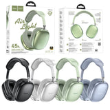 HOCO Air Bluetooth Headphones Active Noise Cancelling HiFi Stereo Sound Adjustable Wireless Microphone Support TF card AUX Outdoor sports headphones