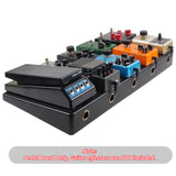 Rockhouse RPB-1BK Big Size Effects Pedal Board Sturdy Pedalboard Case with Sticking Tape Guitar Pedals Accessories