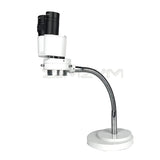 8X with LED Light Multi-Angle Adjustment Hose Binocular Soldering PCB Repair Lab Stereo Microscope