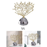 Lucky Tree Figurine - Simple Tabletop Ornament for Office & Home