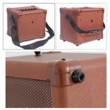 Aroma 10W Brown Amplifier Speaker Box Electric Guitar Amplifier Radio Receiver Speaker Ag-10A Handy Acoustic Guitar Amp Sound