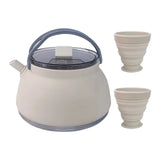 Silicone Folding Kettle Teapot Portable Coffee Tea Cooker Collapsible Mini Boig Water Pot with Handle Camping Supplie