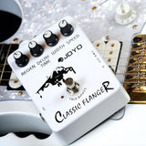 JOYO JF-07 Classic Flanger Pedal Effect Tremulous Vibratos &amp; Chorus for Electric Guitar Metallic Flanger guitar processor