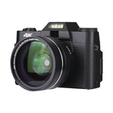 AEVYVKV Professional WiFi Camera 4K Camcorder 3.0 180° Flip Screen Selfile Digital Webcam Suitable for Beginners Travel