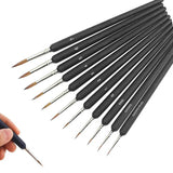Detail Brush Set Painting Premium Synthetic Miniature Paint Brushes Fine Art Models for Artists