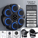 Music hine Bluetooth Wall Target Punching Training Equipment LED Lighted Bo Pads for Kids Adults Home Exercise