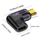 Type-C Adapter 140W Fast Charging Converter Supports 40Gbps High-Speed Transmission 8K 60Hz HD Video Adapter