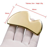 Brass Scraping Board Face Gua Sha Plate Dredge Meridian Health Care Muscle Relax Neck Skin Lifting Metal Guasha Scraper Massage
