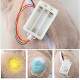 Sound hine Soothe 'N Snle Otter Portable Plush Baby Toy With Sensory Details Music Lights Light Brown Durable