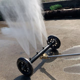 Under Carriage Surface Cleaner for High Pressure Washer Underbody Car Wash Water Broom with 2 Pcs Extension Wand