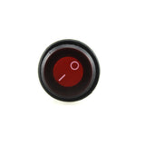 2PCS Red LED Light 12V 20A 3Pin Car Auto Boat Round On-Off Rocker Toggle Switch SPST Circuit Waterproof 20mm Hole
