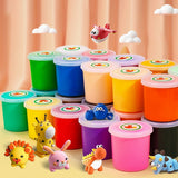 New 60g 24 Colors Ultra-light Clay Box Children's Educational DIY Handmade Toys Safe and Non-toxic Colored Plasticine Toy Gifts