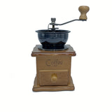1pc, Vintage Manual Coffee Grinder, Burr Hand Crank Coffee Grinders, Wooden Vintage Style Hand Coffee Grinder, Classic Coffee Mill Hand Crank Coffee Grinders, Coffee French Press