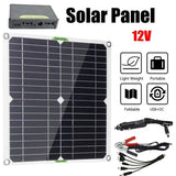 12V Charger 200W Solar Panel Kit with 100A Controller Caravan Boat Solars Power System Battery for Home Outdoor Camping Parts