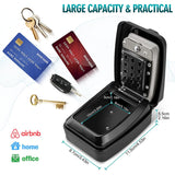 Wall Mounted Large Secure Waterproof Outdoor Box With 12 Code Rustproof Weatherproof Heavy Duty Key