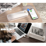 Peripage P40 A4 Portable Thermal Wireless Mobile Photo Printer Support 2''/3''/4''/216mm/210mm A4&A5 Paper Width Inkless
