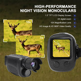 Monocular Night Vision Device 1080P HD Infrared Camera 5X Digital Light Zoom Hunting Telescope Outdoor Search Full Darkness 300m