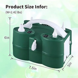 EU Plug,Powerful Electric Balloon Pump,Air Iate/Deflate Pump,Double Motor for Swimming Pool, Iatable Bed and Etc.