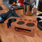 Wooden Filter Tamper Holder - Sturdy Multipurpose Coffee Tool