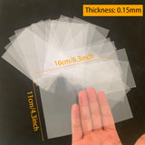 100/50 SheetsClear PVC Flexible Transparent Plastic Sheet for DIY Projects Scrapbooking Handmade Shaker Cards Cover Album Photo