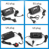 Adjustable Power Adapter Charger 3V-60V 150W With Display Screen Chargers 2.8V 14V 28V 36V 48V 56V 60V Li-ion battery Chargeres