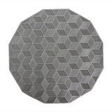 Placemat Dining 6-Piece Set Of Hollow Square Pattern Mat For Table Decoration Wedding