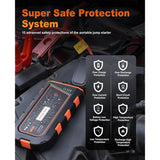 Car Jump Starter 12V Portable Bank Battery Booster Charger Starting Device for Up to 7.0L Gas and 4.5L Diesels Engines