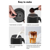 Electric Automatic Rotary for Coffee Cappuccino Latte 4 in 1 Hot and Cold Foam Maker Milk Frother Foamer