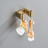 4Pcs Bathroom Hardware Accessories Set Stainless Steel Brushed Gold 16 Inch Bar+Toilet Paper Holder+Hand Towel Rod