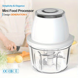Mini robot kitchen, motor 28001 rpm, USB charging, rechargeable lithium battery, very suitable for cutting meat.