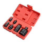 6PCS Impact Reducer & Sleeve Adapter Socket Wrench 1/4 1/2 3/8 3/4 Air Ratchet Breaker Drive Spanner Set