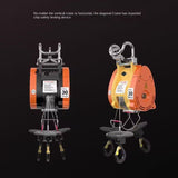 NEW 300kg 30M Electric Hoist Small Household Wire Rope Electric Hoist Remote Control Portable Lifting Small Crane Double Hook