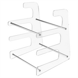 3-Tier Holder Display Stand Shelf for Storage Three Mechanical Keyboard Transparent