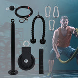 Fiess DIY Cable System Heavy Duty Pulldown and Lift Pulley Workout Equipment for Forearm Shoulder