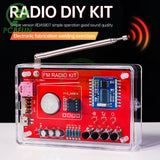 FM Radio Electronic Kit Adjustable Frequency 150Hz-20KHz Digital Display DIY Soldering Project Practice Solder