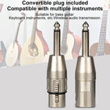New 2.4G XLR Wireless Transmitting & Receiving System Dynamic Condenser Microphone Reverberation Adjustment