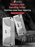 1pc Square Tube Rounded Corner Ruler 90 Degree Multifunctional Drawing Flex Angle Arc Tool Marking Gauge