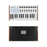 WORLDE TUNA MINI USB MIDI Keyboard Controller - Ultra-Portable 25 Keys, 8 RGB Backlit Trigger Pads, 6.35mm Pedal Jack