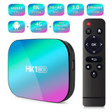 HK1 Android 9.0 Smart TV BOX 4GB 64GB Amlogic S905X3 2.4G&5G Wifi 4K 8K Media Player Set Top Box