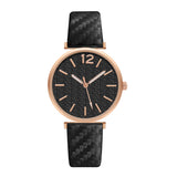 Ladies New Belt Watch Gold Shell Acupuncture Needle Casual Fashion Quartz Watch