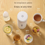 Portable Electric Kettles Tea Coffee Kettle Travel Boil Water Stewable Keep Warm Smart Temperature Control