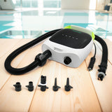 Electric Air with 6 Nozzles Board Pump Dual Stage Iation Auto-Off for Iatable Paddle Boards Boats Mattress