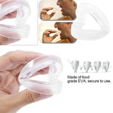 Foldable Stop Snoring Mouthpiece Sleep Guard Bruxism Apnea Pure Anti Grinding Double Layer Aid Snore Sleeping