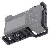 Camera Cage Video Cage for A6500/A6400/A6300/A6000 Full Frame Camera Rabbit Case Rig Stabilizer with Cold Shoe Mount