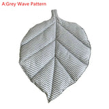 Newborn Baby Cotton Carpet Blanket Leaf Shape Crawling Play Mat Rug Kid Children